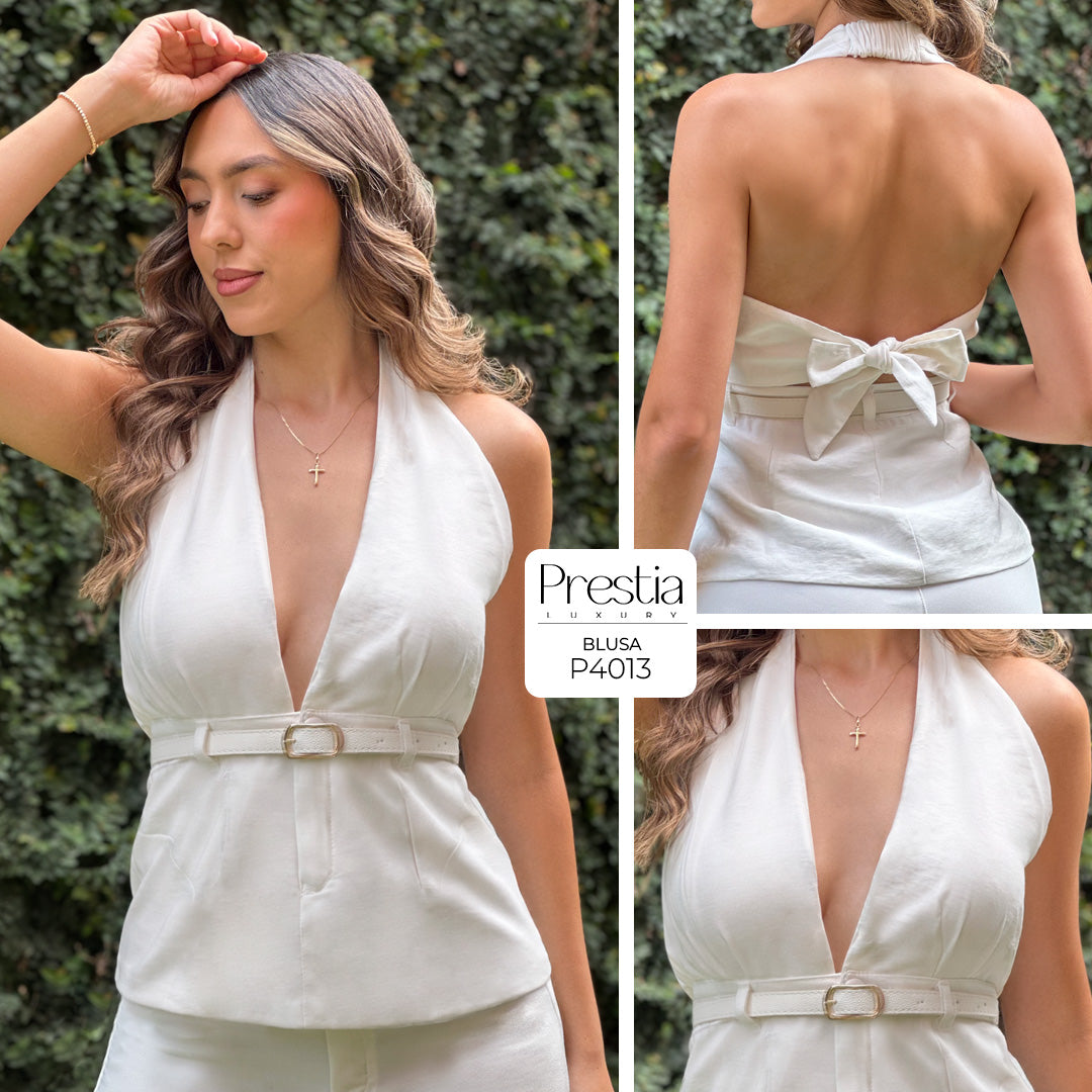 P4013 BLUSA FLOW MARFIL