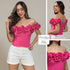 P4016 BLUSA CHALIS FUCSIA