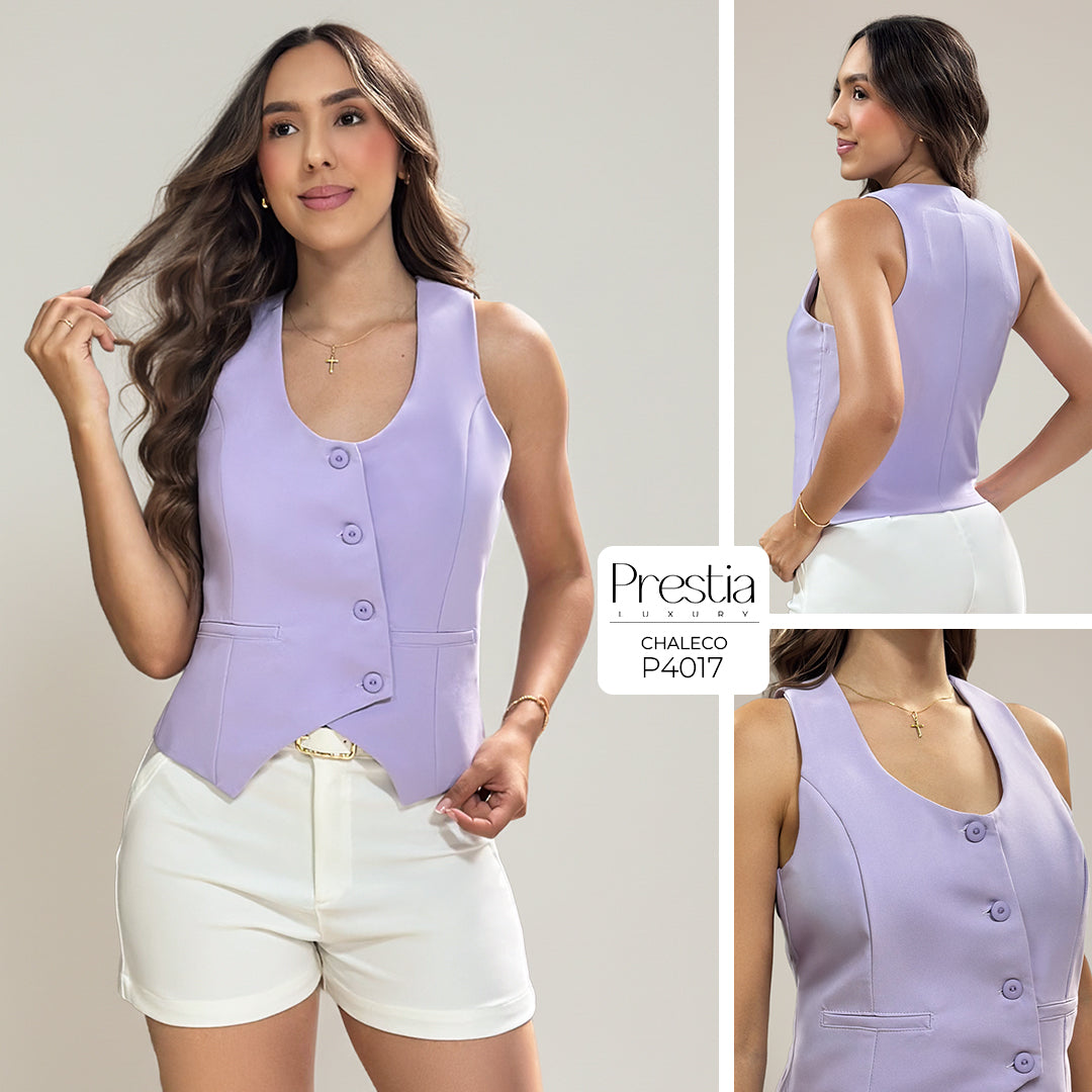 P4017 CHALECO NOCHES DE VIENA LILA