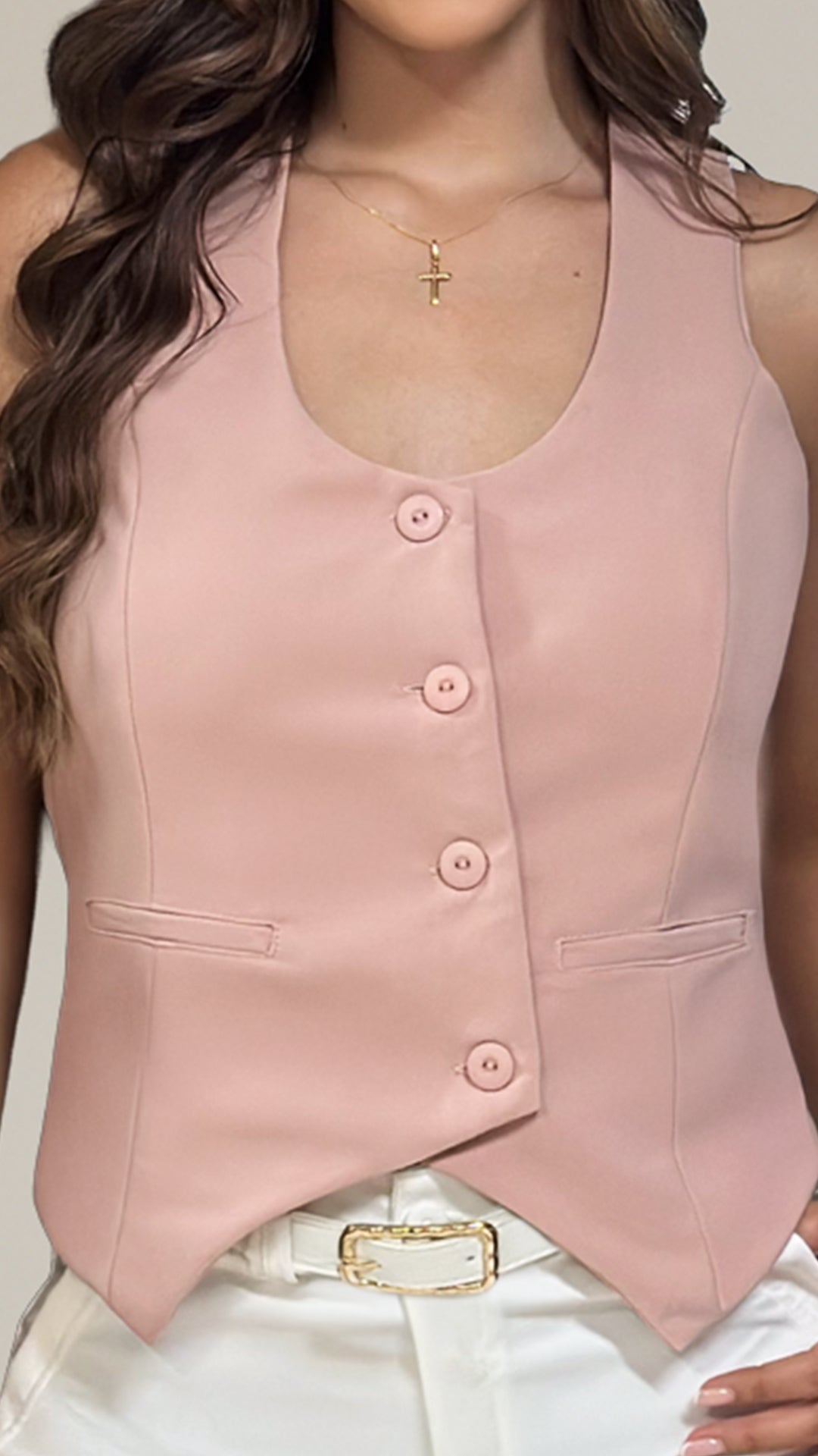 P4017 CHALECO NOCHES DE VIENA PALO DE ROSA