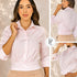 P4050 BLUSA POPELINA RAYAS ROSADO