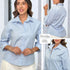 P4052 CAMISA POPELINA AZUL