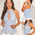 P4065 BLUSA POPELINA AZUL