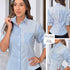 P4066 CAMISA POPELINA RAYAS AZUL