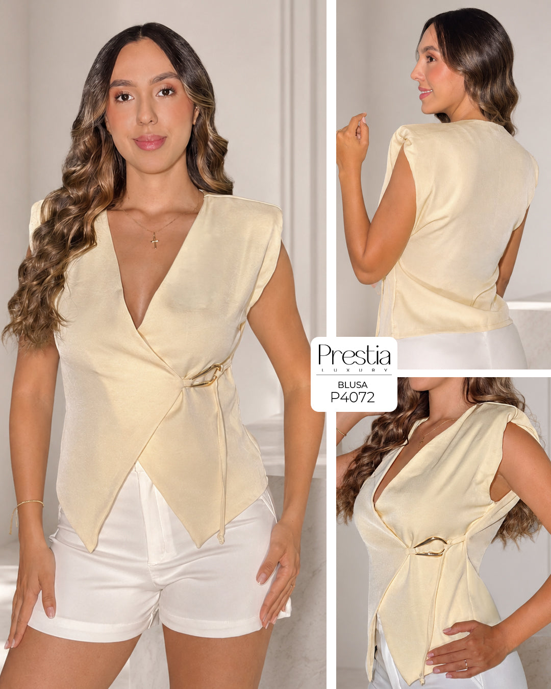 P4072 BLUSA CELINE AMARILLO