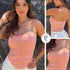 P4077 BLUSA MAYA BORDADA MANDARINA