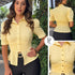 P4089 CAMISA POPELINA AMARILLO