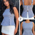 P4090 BLUSA RAYAS AZUL OSCURO