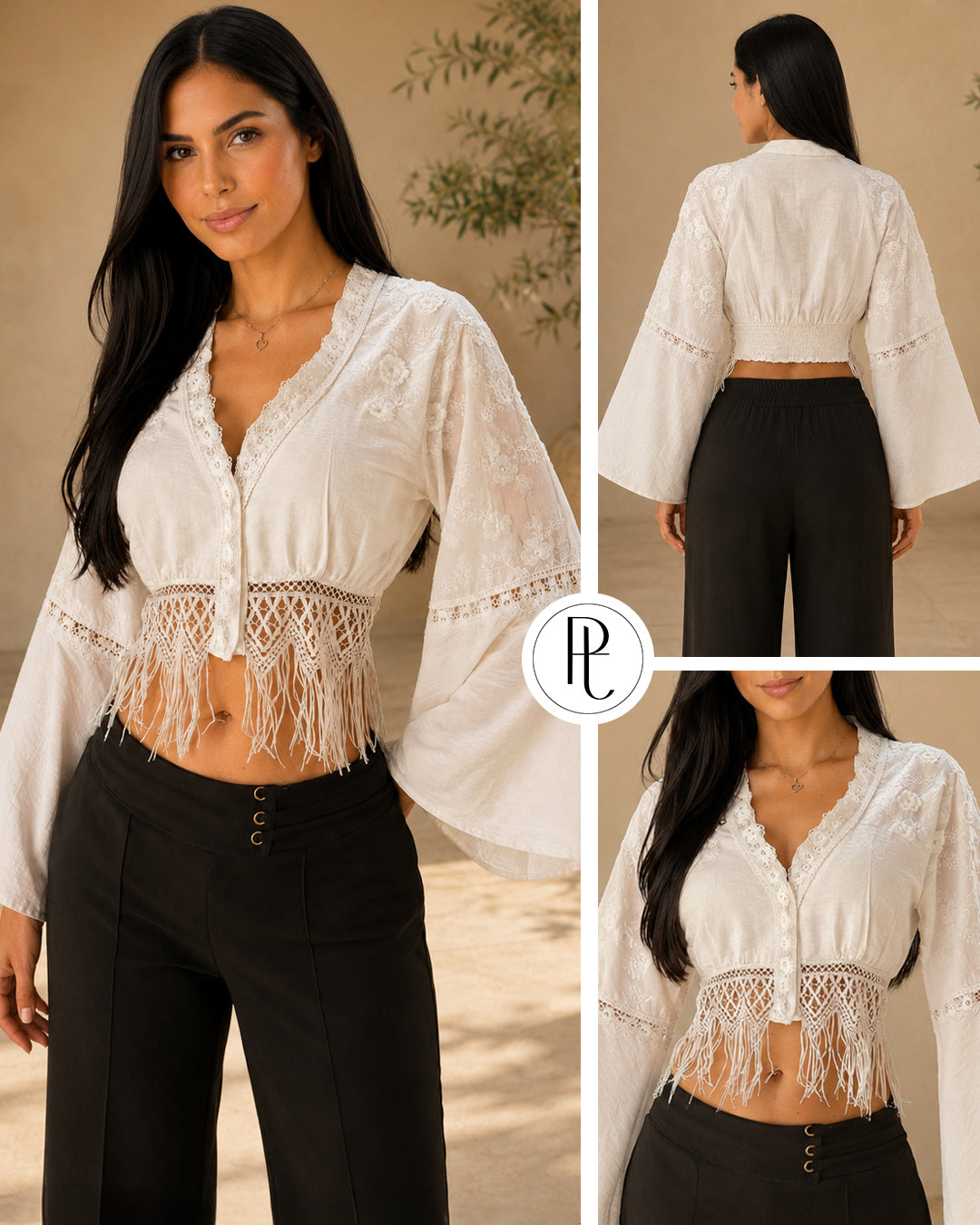 P4096 BLUSA OPAL BORDADO