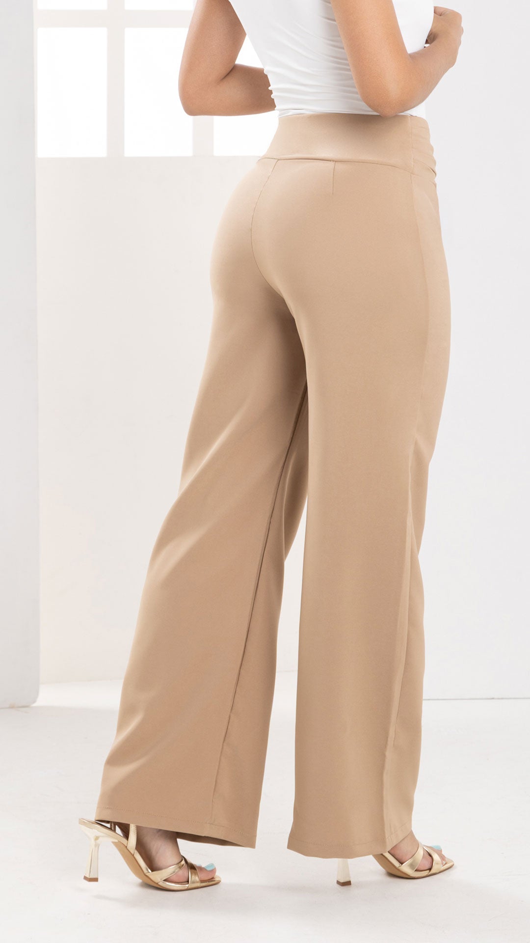 P74337 PANTALÓN NOCHE DE VIENA CAMEL OSCURO