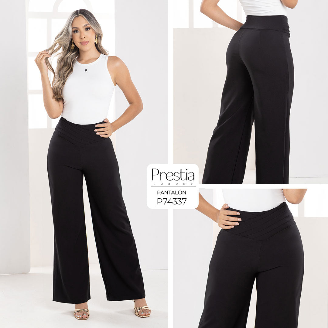 P74337 PANTALÓN NOCHE DE VIENA NEGRO