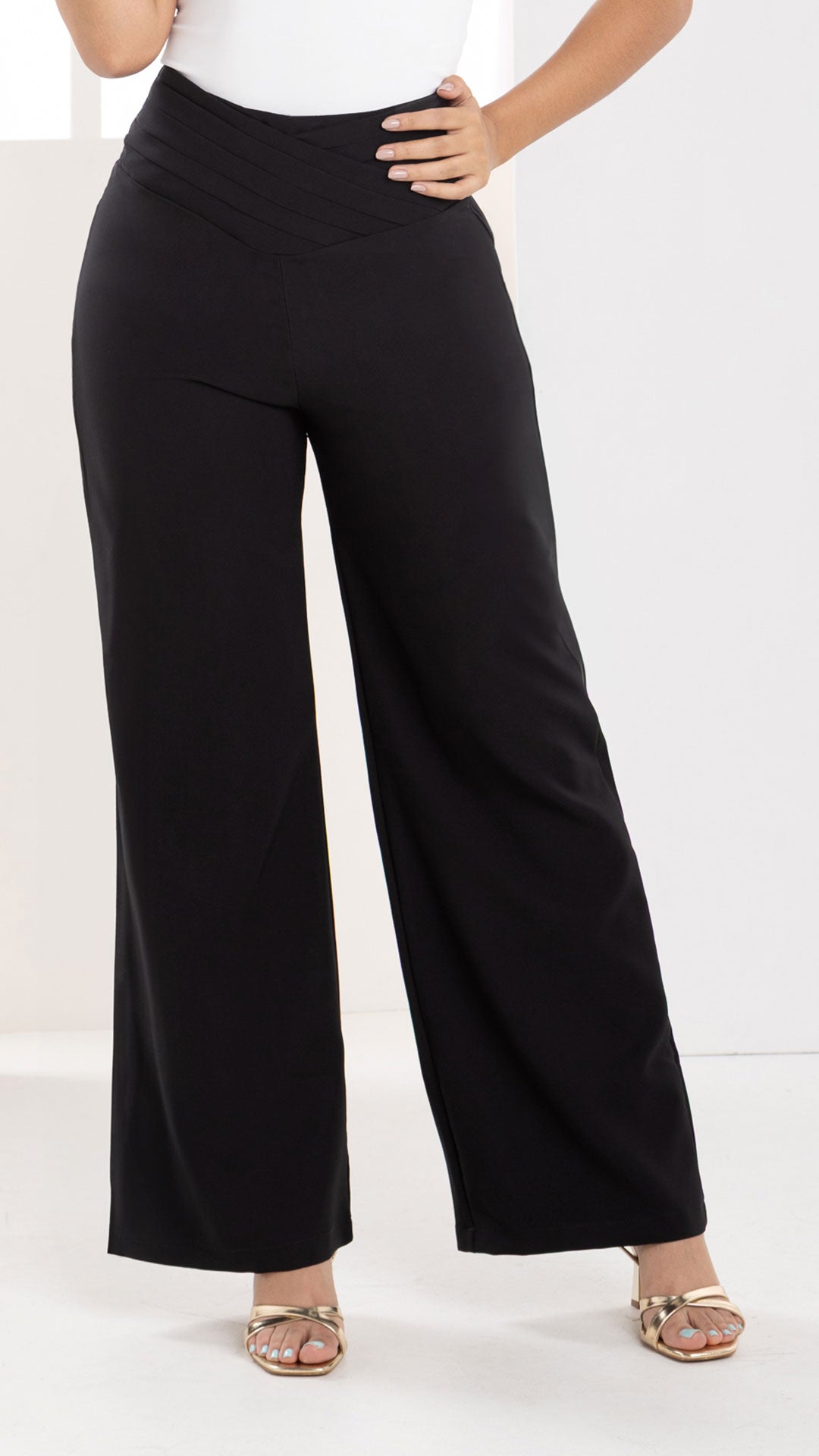 P74337 PANTALÓN NOCHE DE VIENA NEGRO