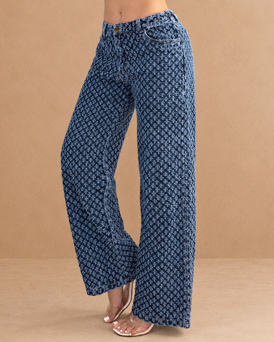 P74354 PANTALÓN INDIGO HUECOS AZUL