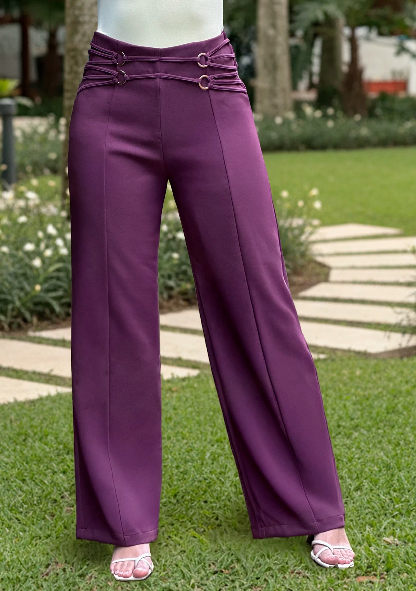 P74362 PANTALÓN NOCHE DE VIENA VINOTINTO