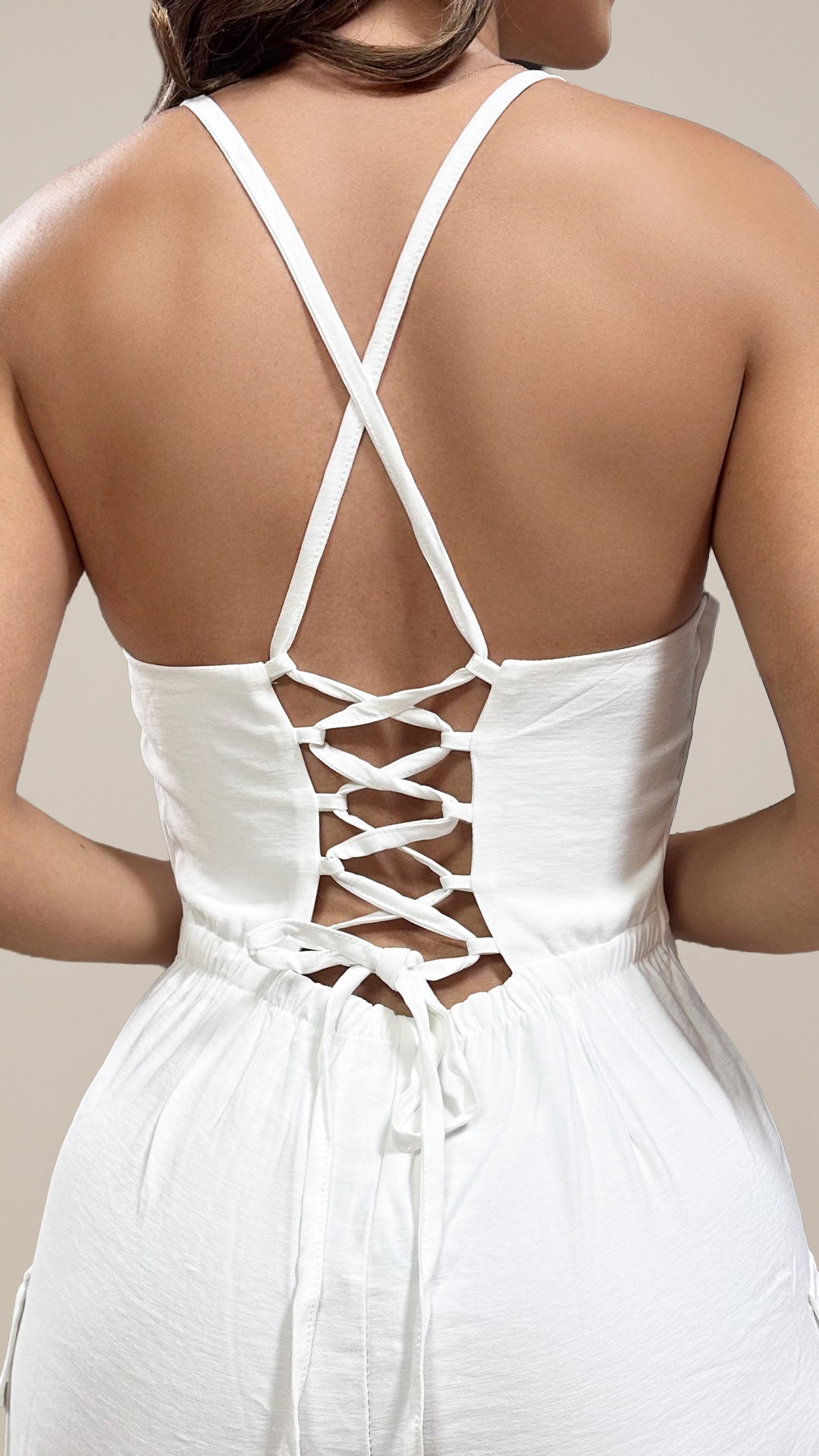 P74364 ENTERIZO POLIESTER MARFIL