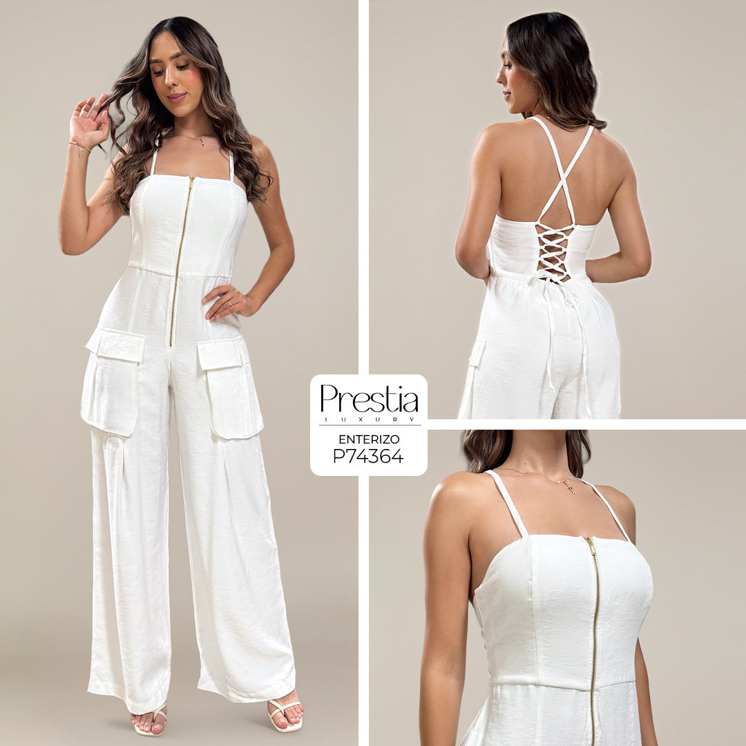 P74364 ENTERIZO POLIESTER MARFIL