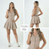 P74367 VESTIDO LINO KAKI