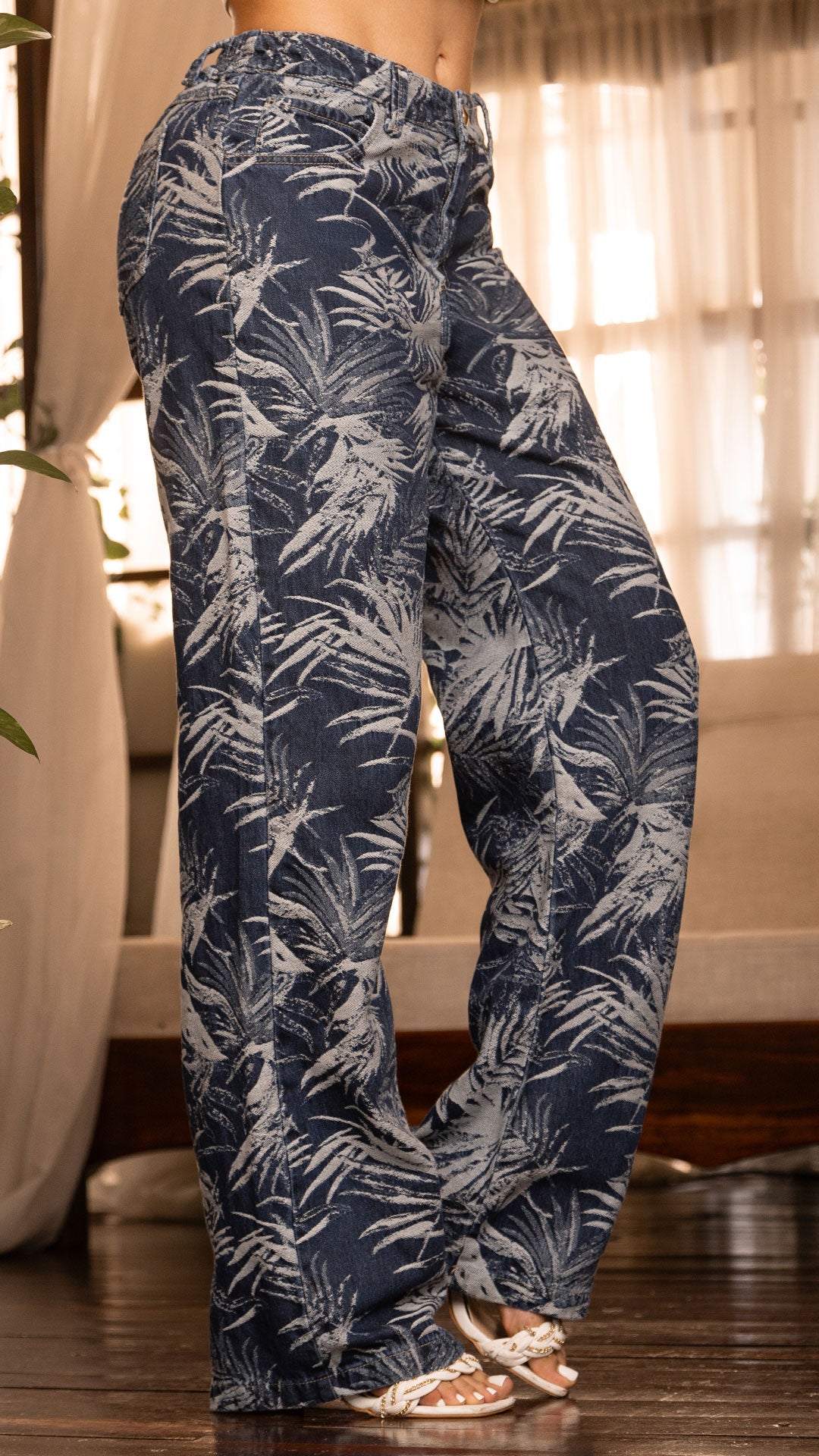 P74415 PANTALÓN INDIGO AZUL
