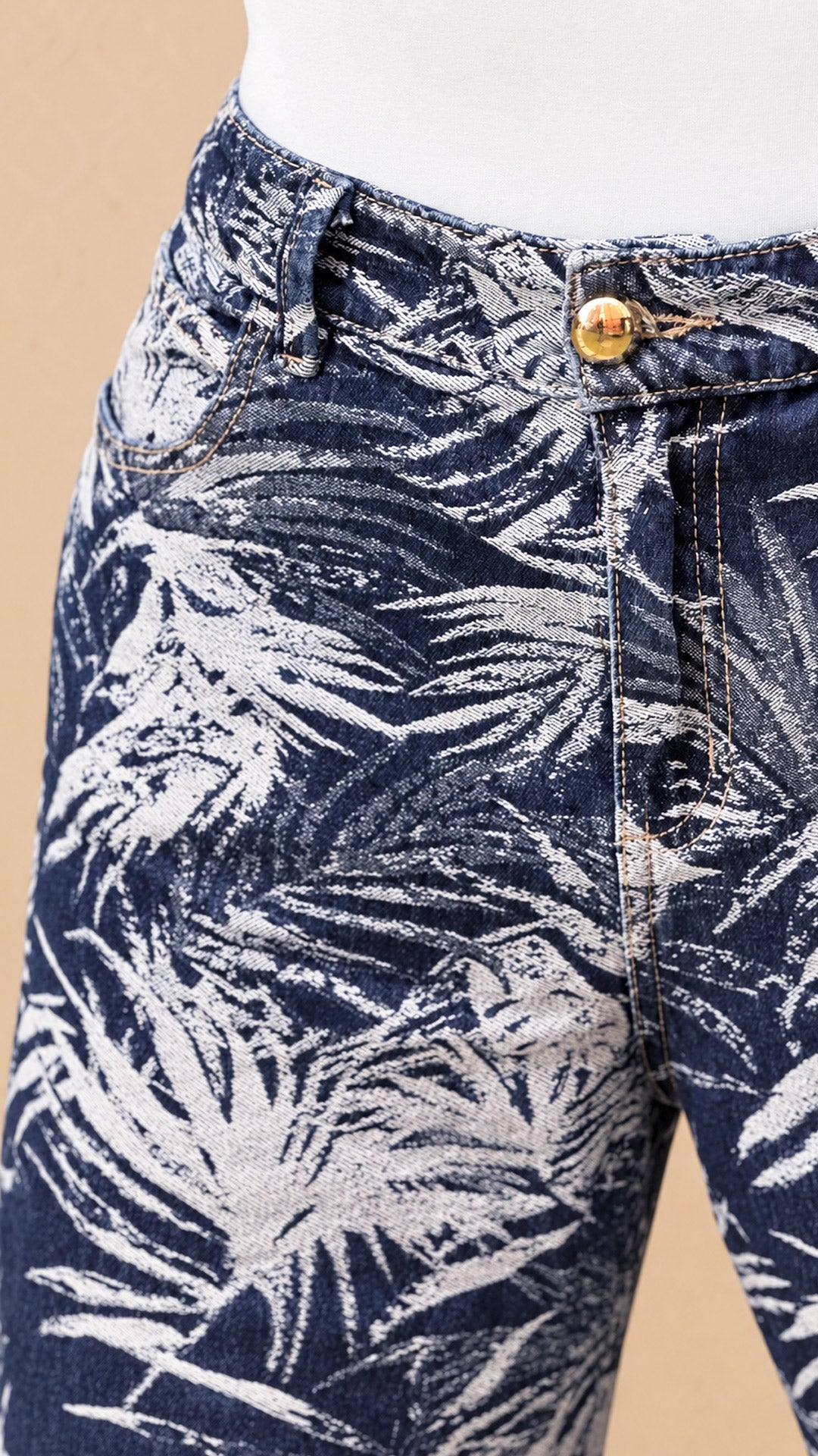 P74415 PANTALÓN INDIGO AZUL