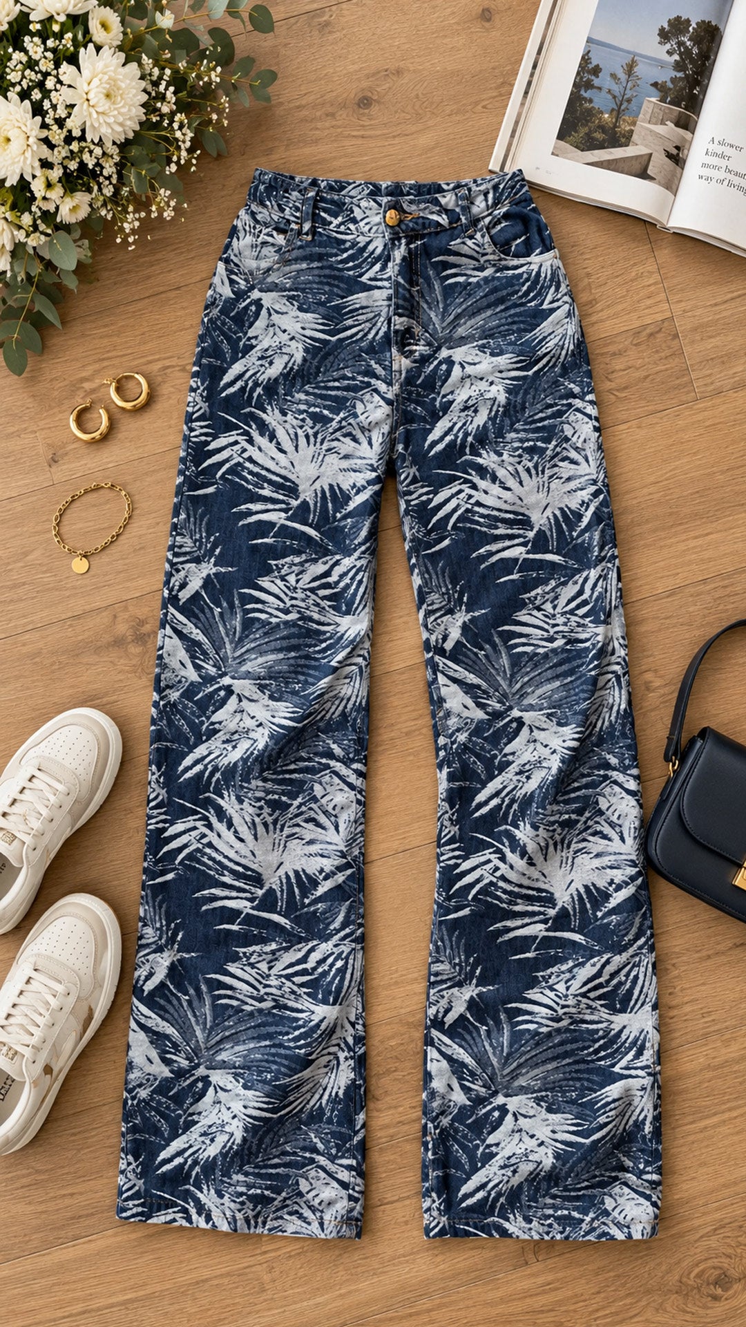 P74415 PANTALÓN INDIGO AZUL