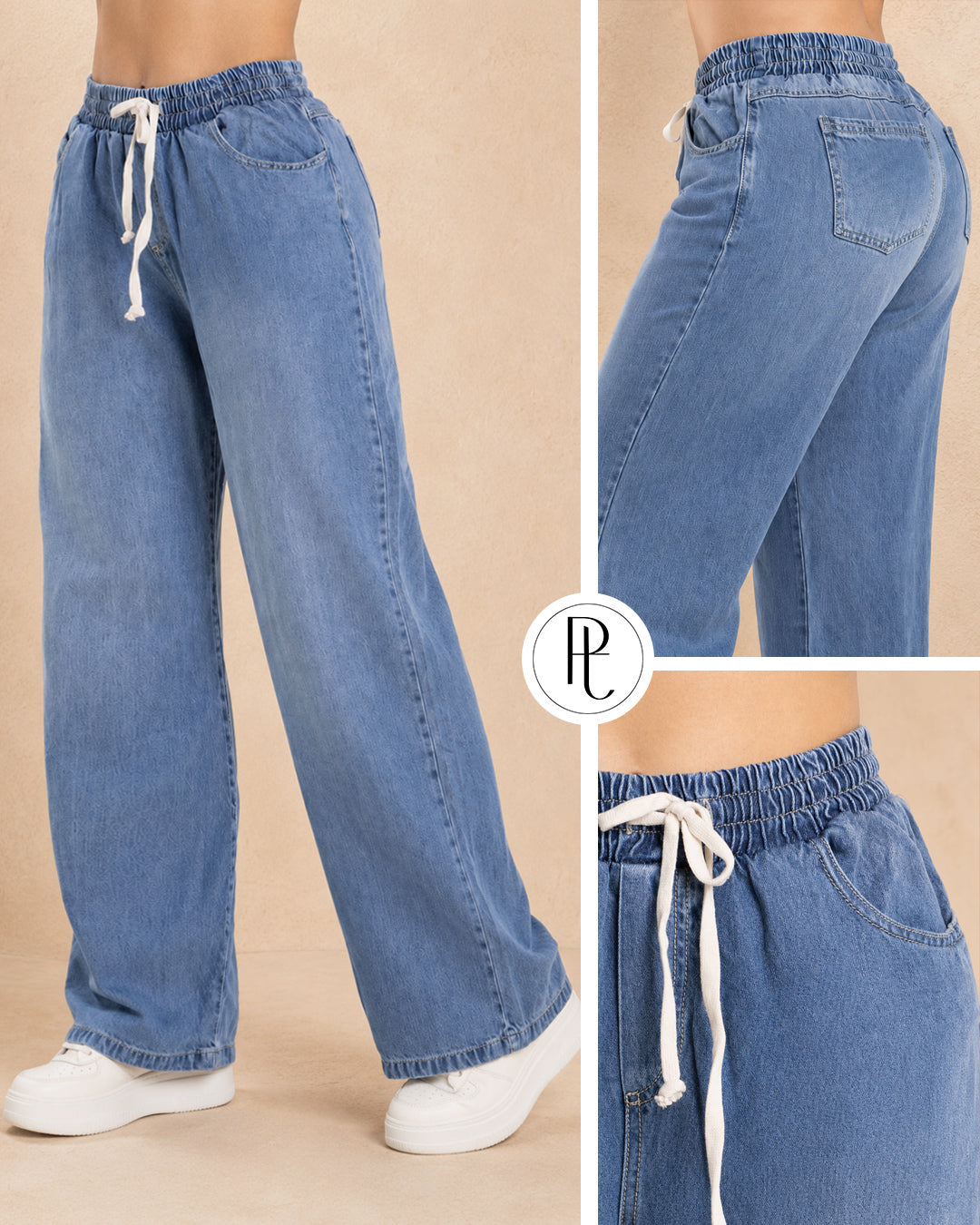 P74416 PANTALÓN INDIGO AZUL