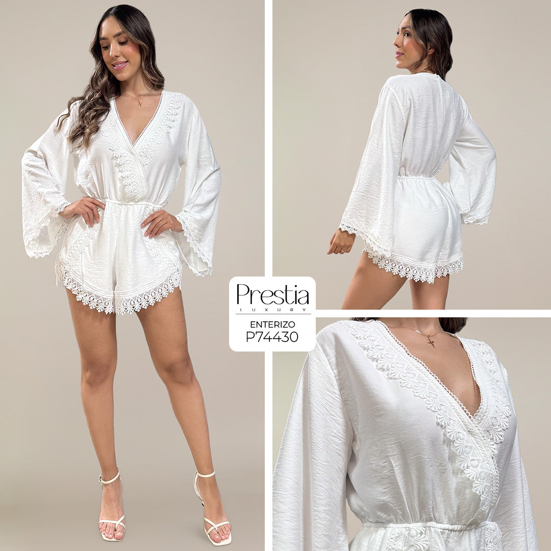 P74430 ENTERIZO LINO MARFIL