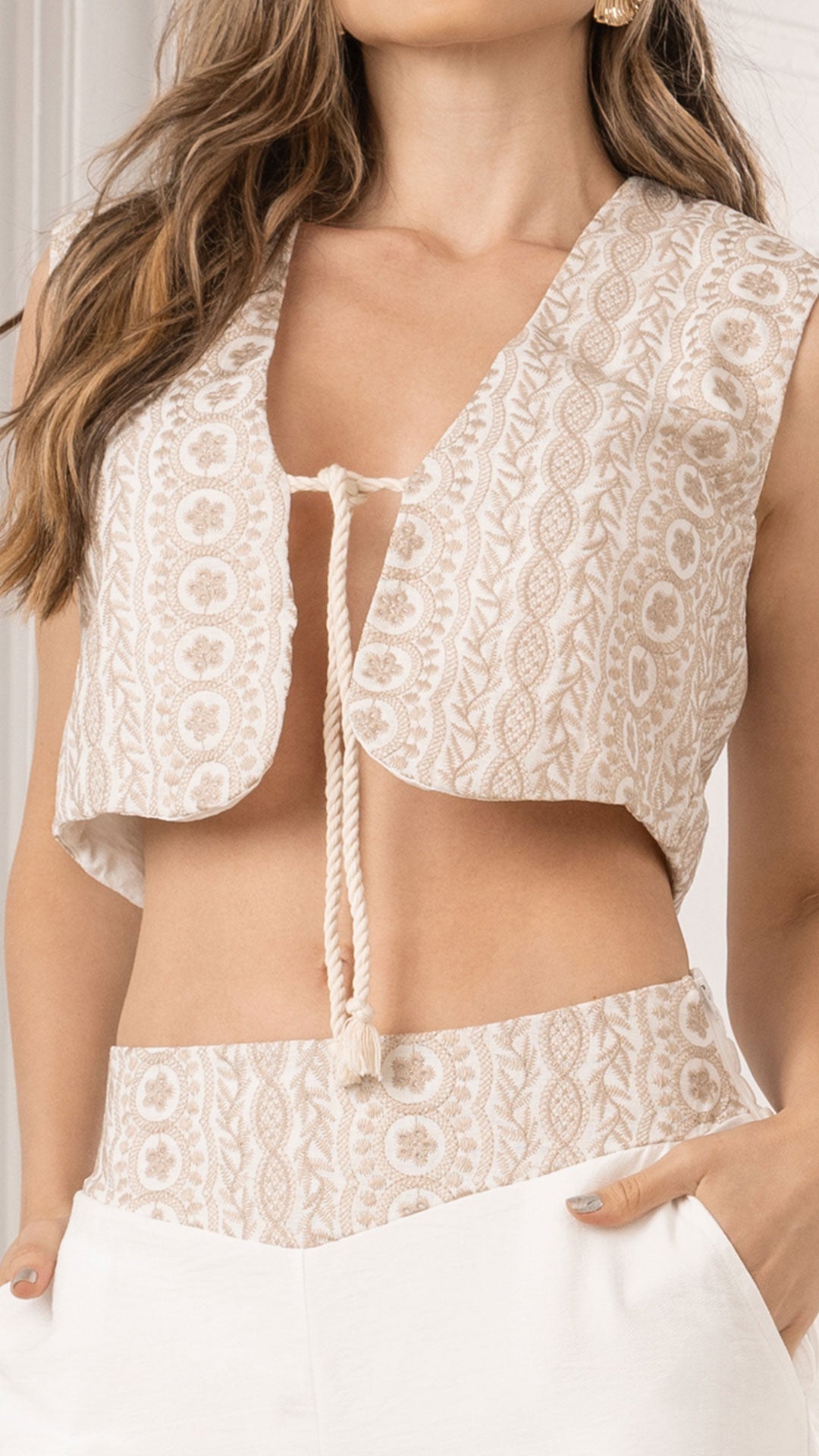P74435 CONJUNTO LINO MARFIL