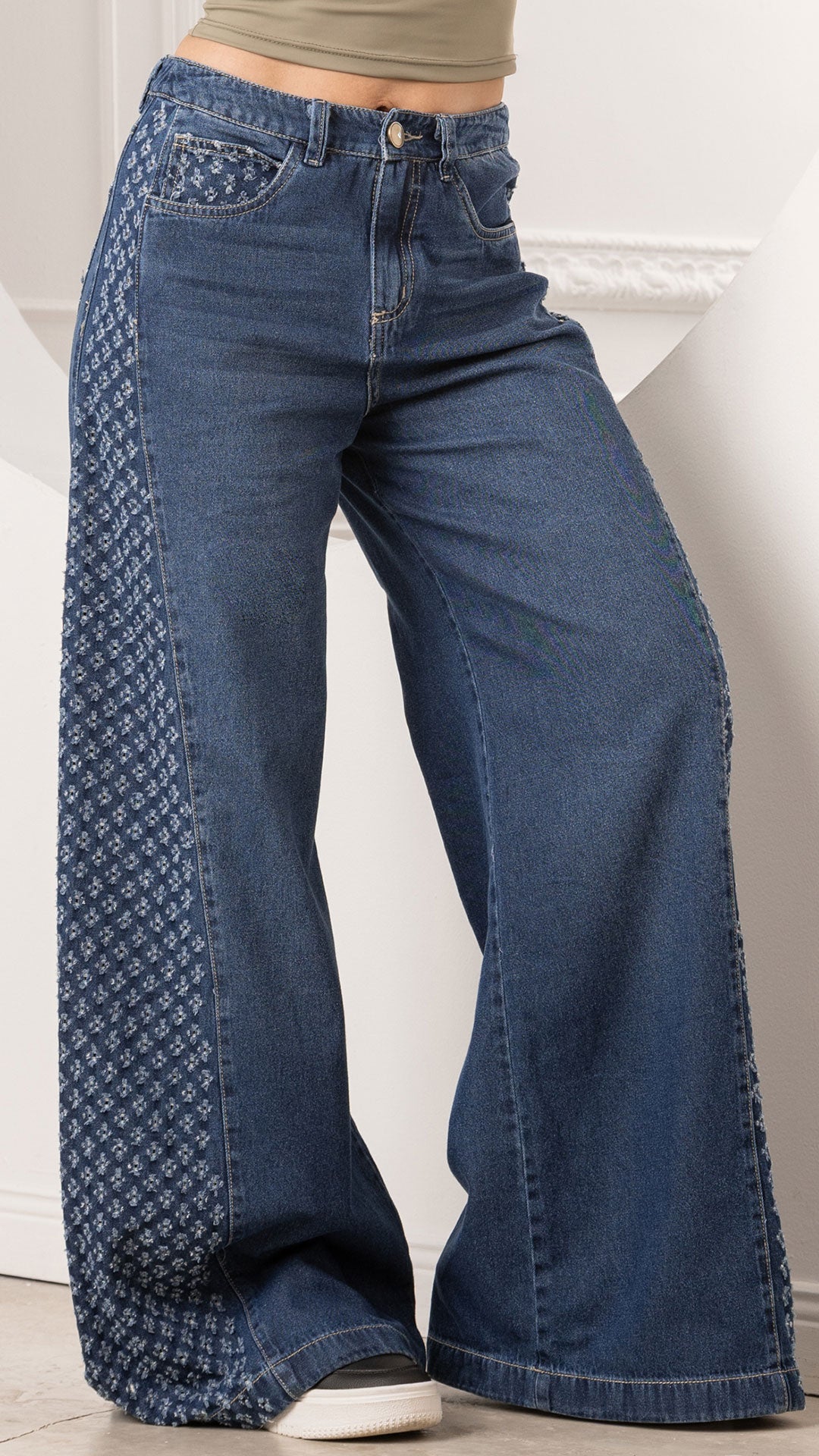 P74440 PANTALÓN INDIGO AZUL