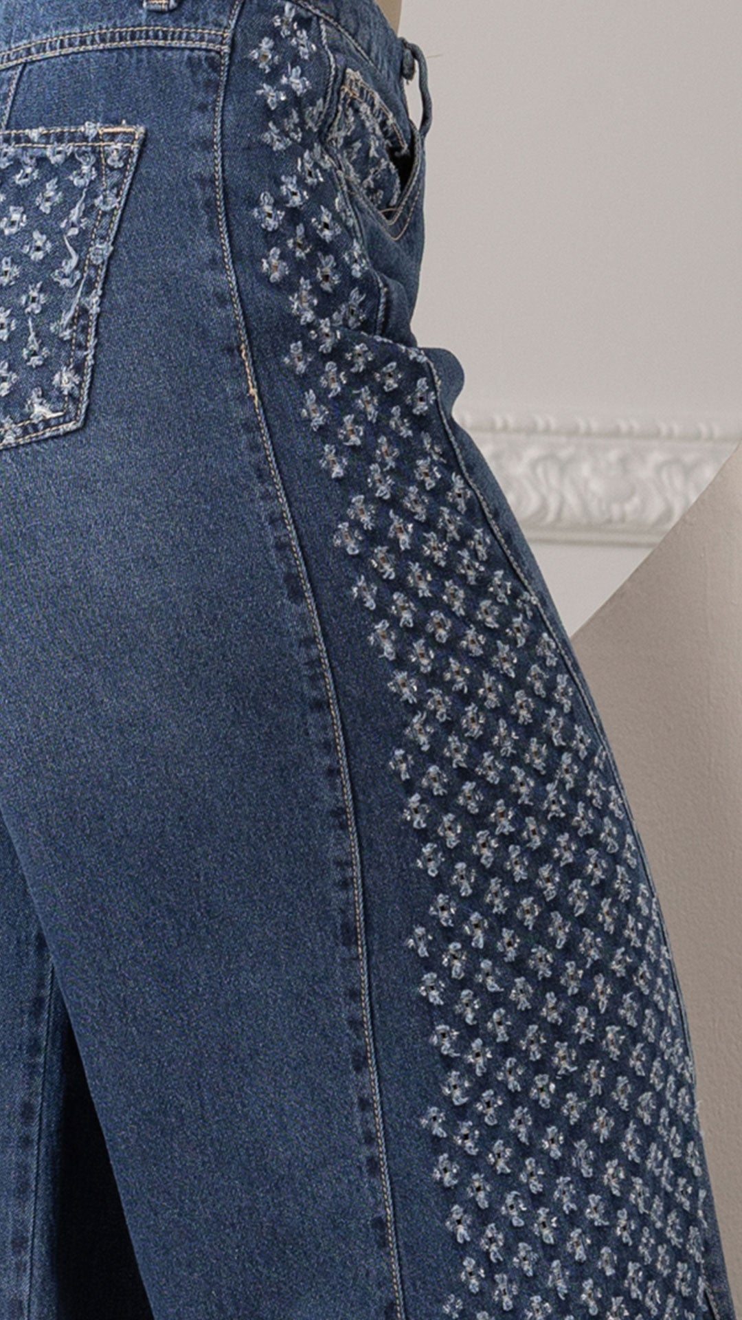 P74440 PANTALÓN INDIGO AZUL