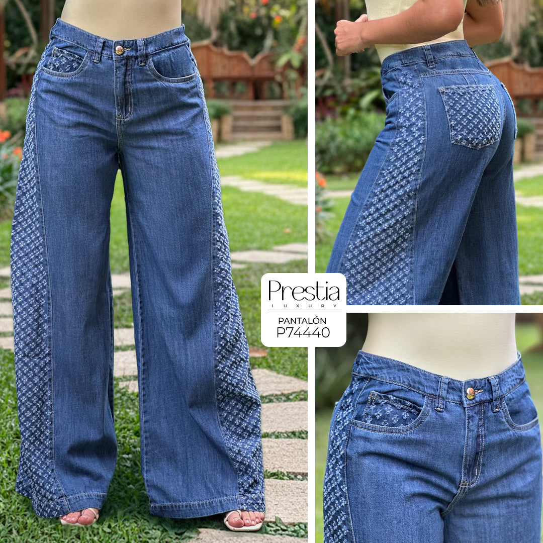 P74440 PANTALÓN INDIGO AZUL