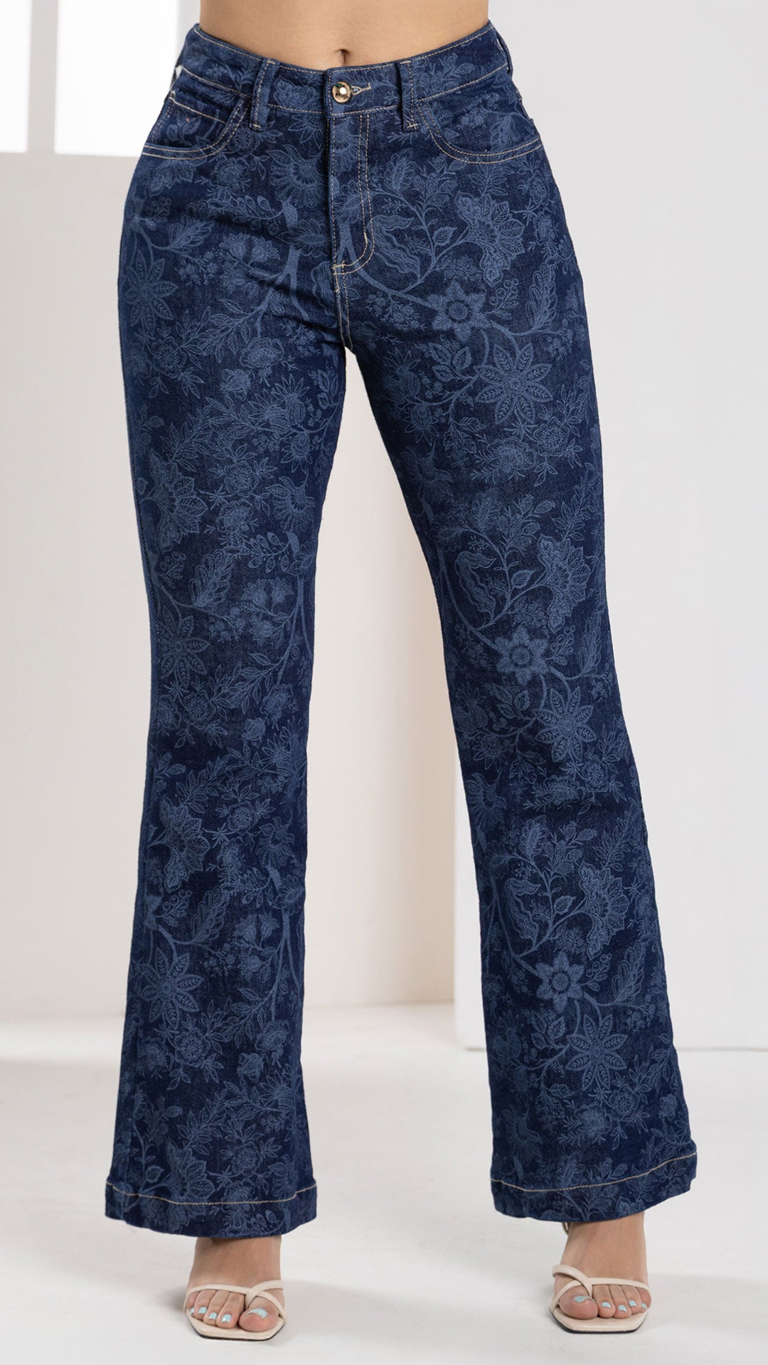 P74441 JEAN INDIGO GRABADO AZUL