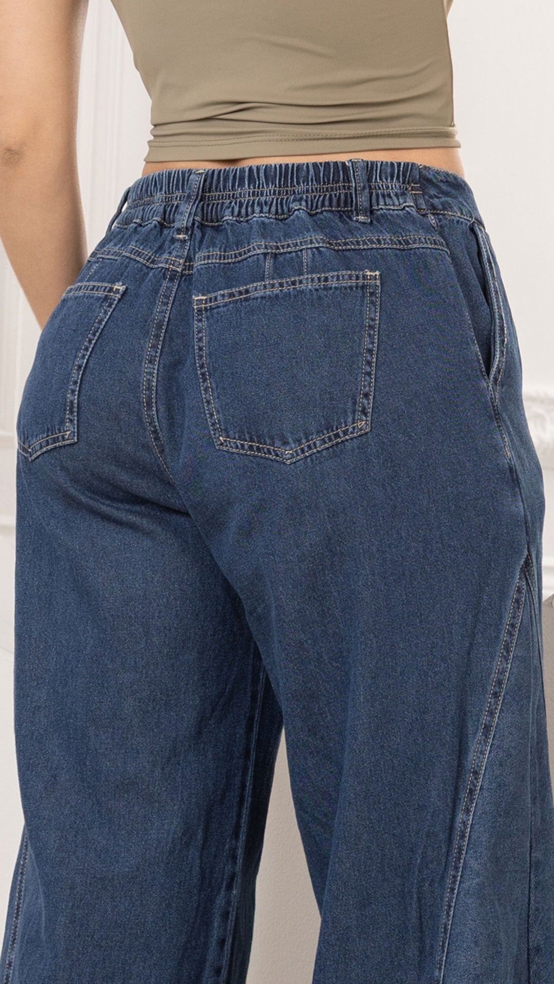 P74442 JEAN INDIGO GRABADO AZUL