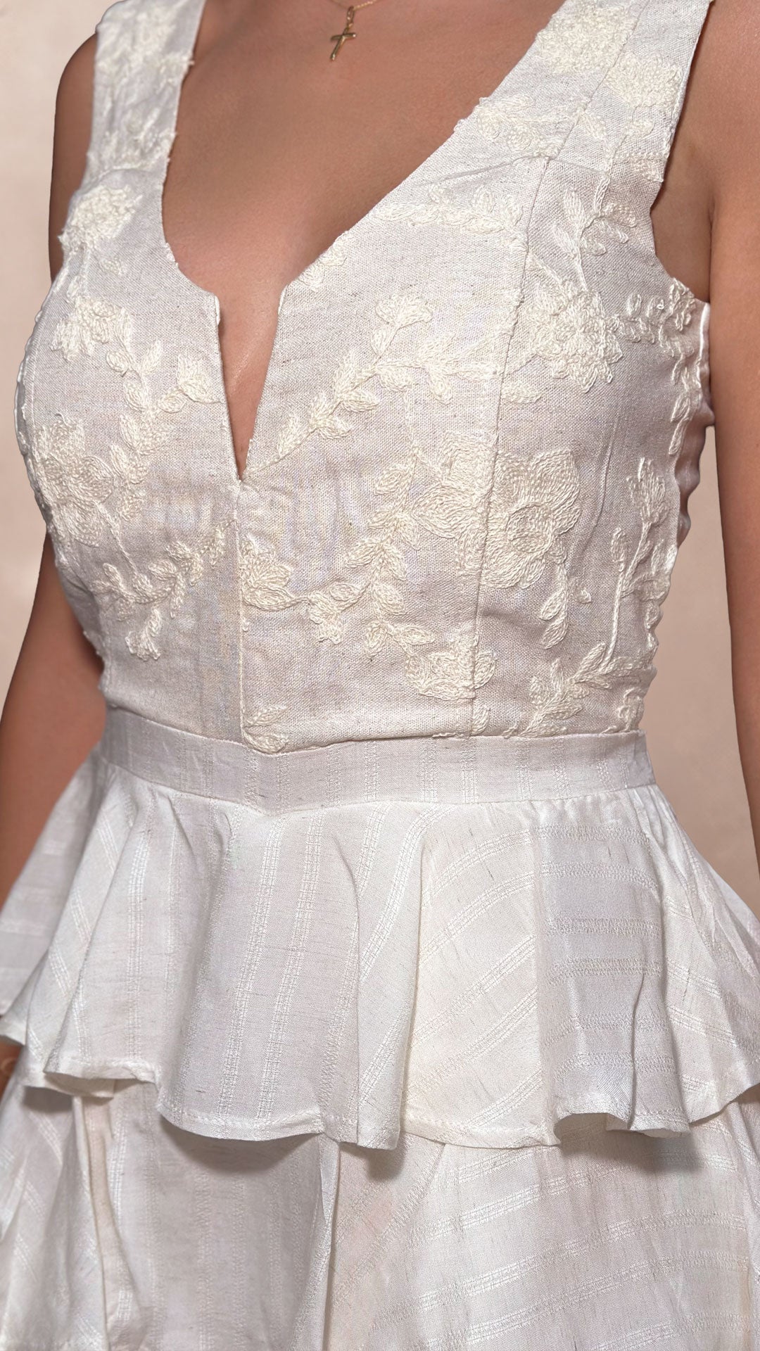 P74458 VESTIDO CHALIS MANTEQUILLA