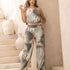 P74460 CONJUNTO CHALIS ESTAMPADO CAMEL