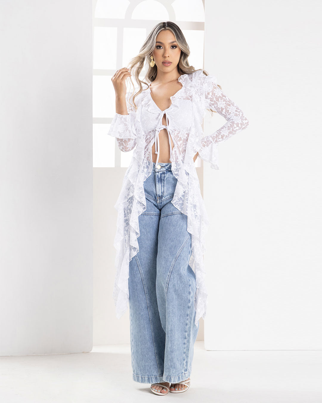 P74462 BLUSON BLONDA BLANCO