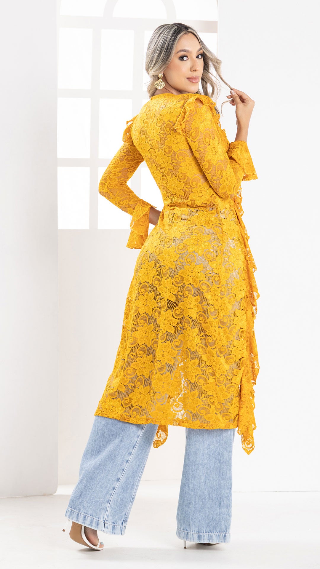 P74462 BLUSON BLONDA MOSTAZA