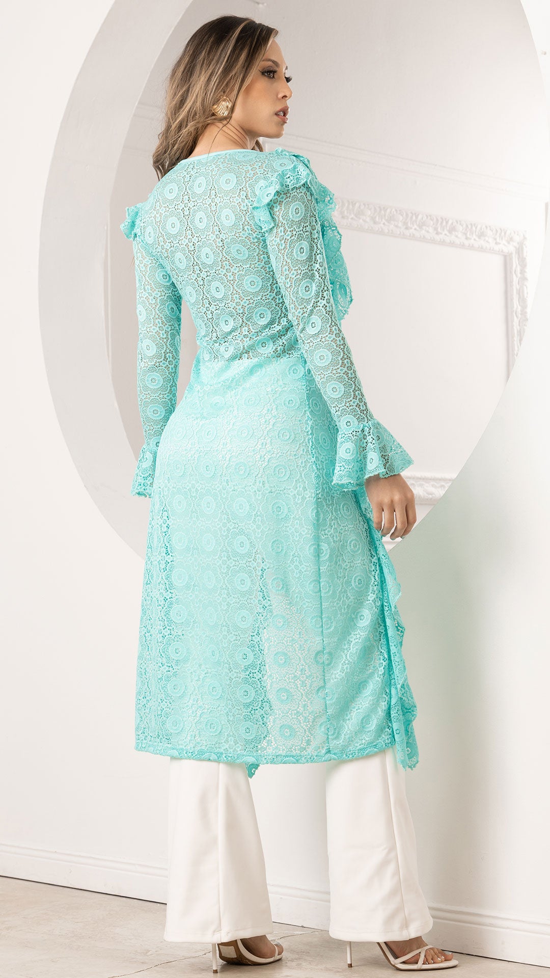 P74462 BLUSON BLONDA VERDE MENTA
