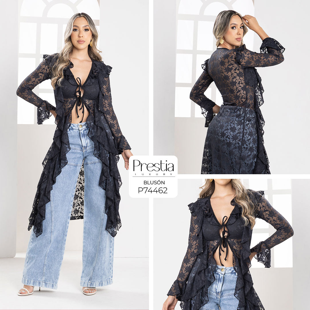P74462 BLUSON BLONDA NEGRO