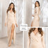 P74484 VESTIDO LICRA DESTELLANTE CAMEL