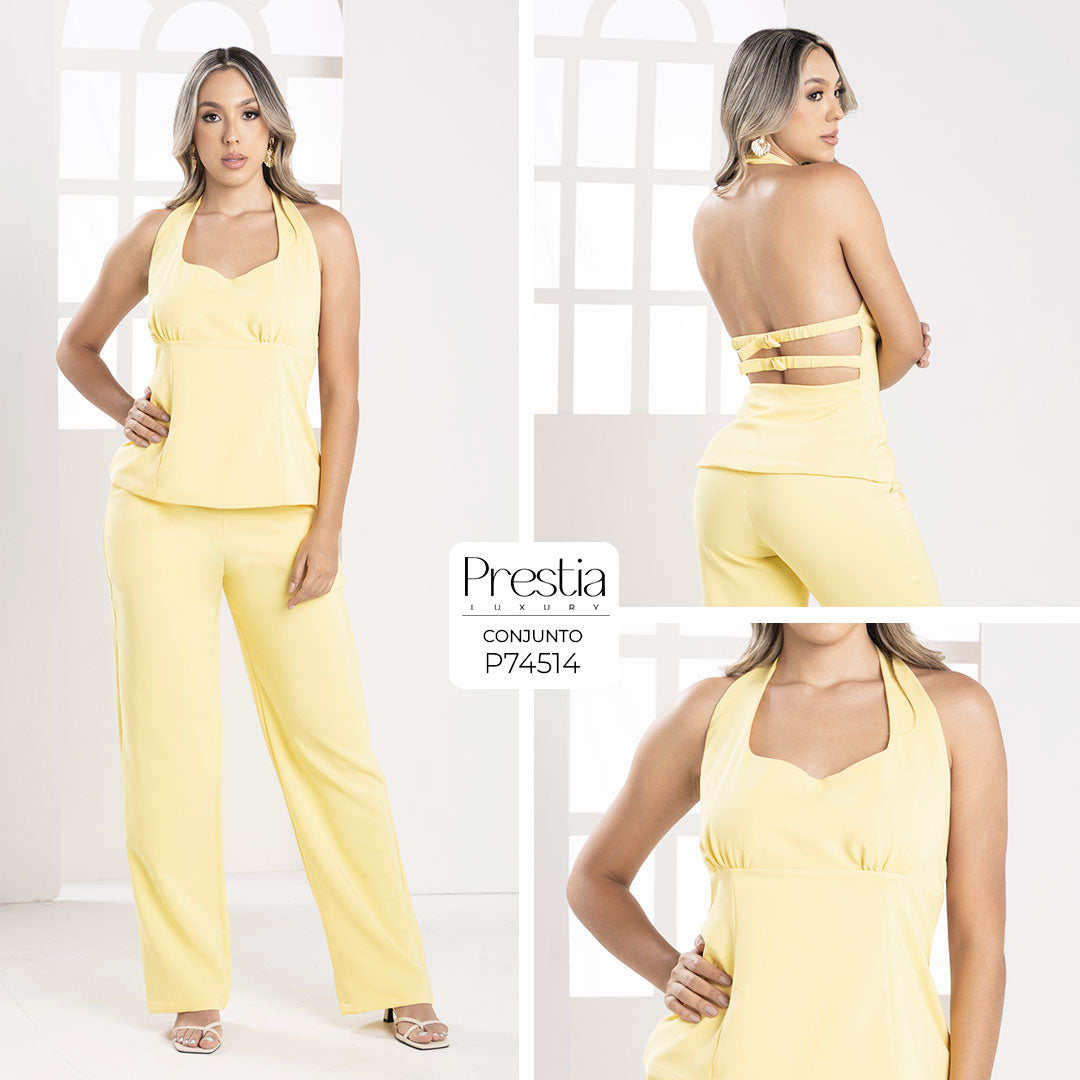 P74514 CONJUNTO NOCHES DE VIENA AMARILLO