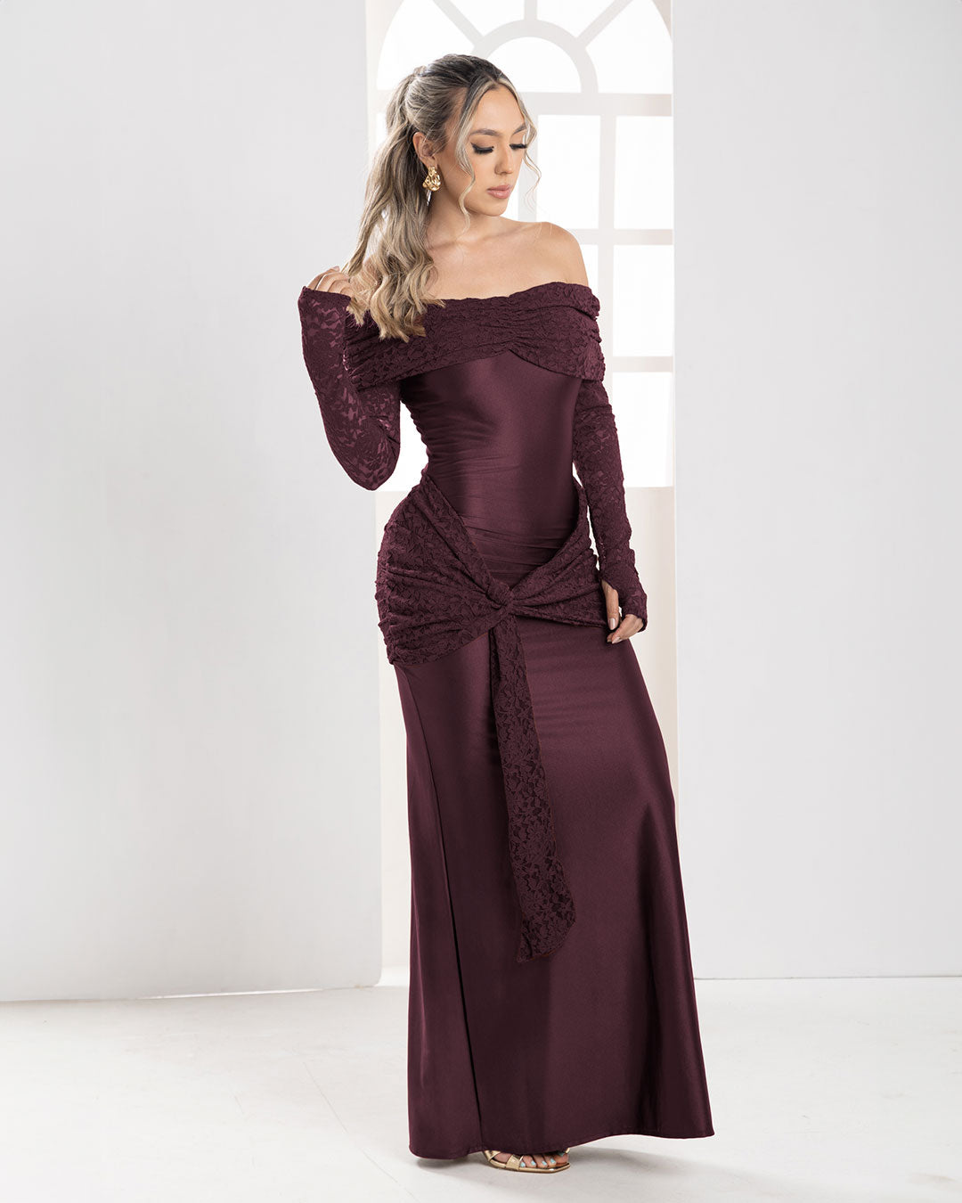 P74516 VESTIDO BLONDA VINOTINTO
