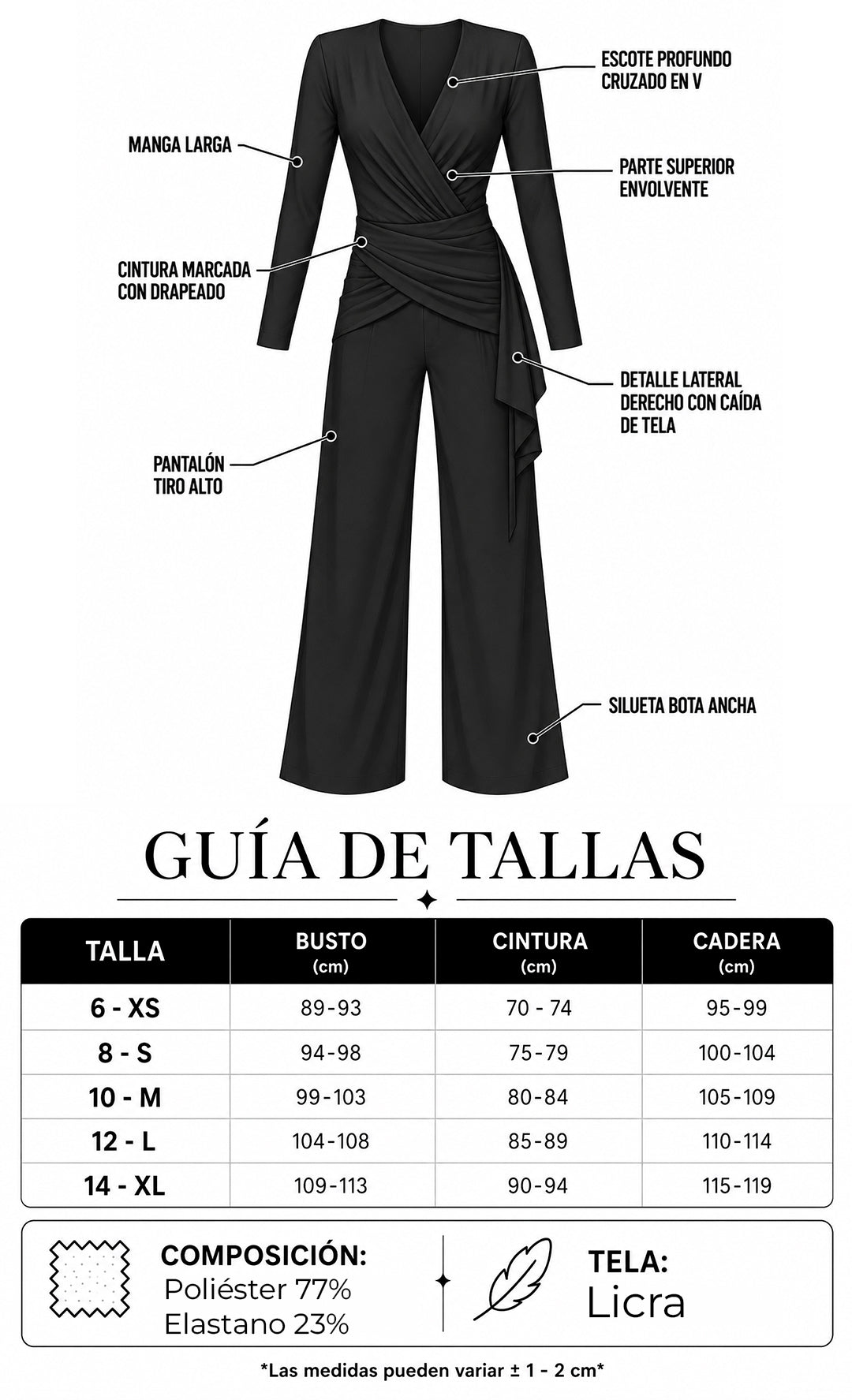 P74524 ENTERIZO LICRA NEGRO