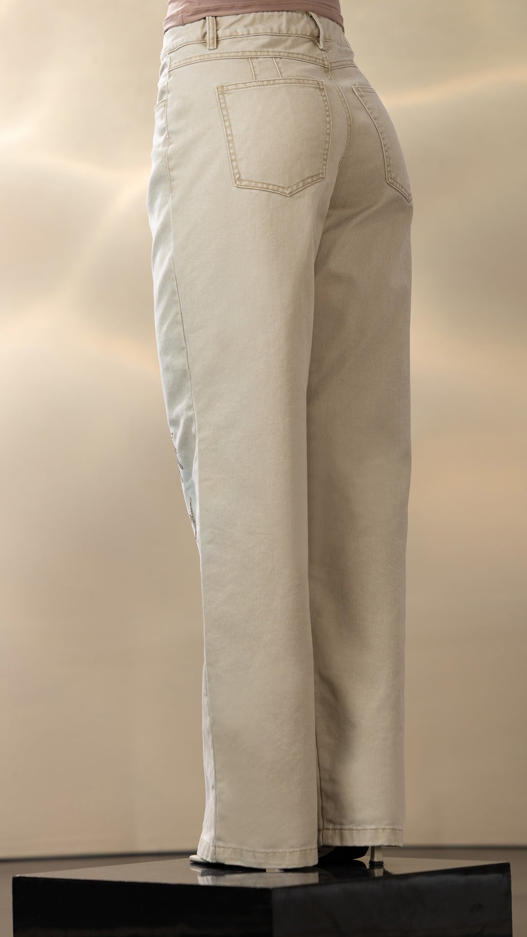 P74525 PANTALON DRILL CAMEL