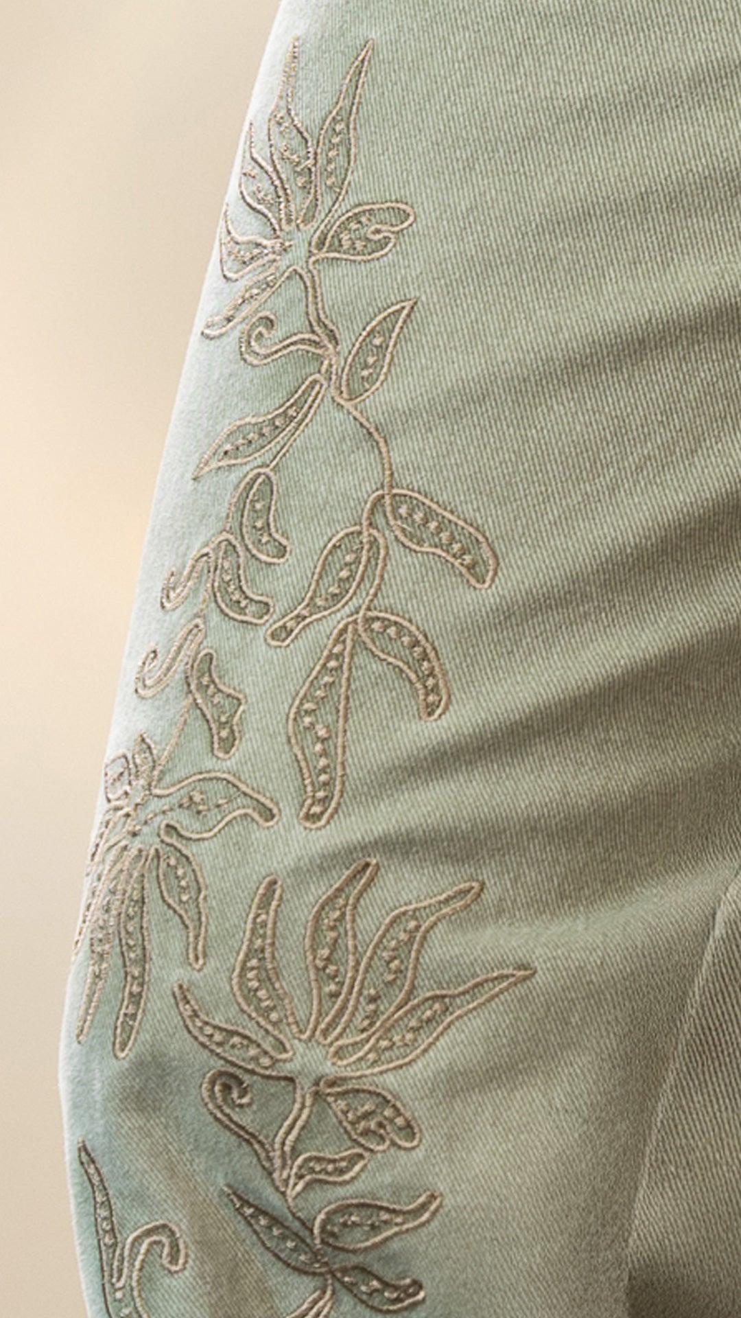 P74525 PANTALON DRILL VERDE