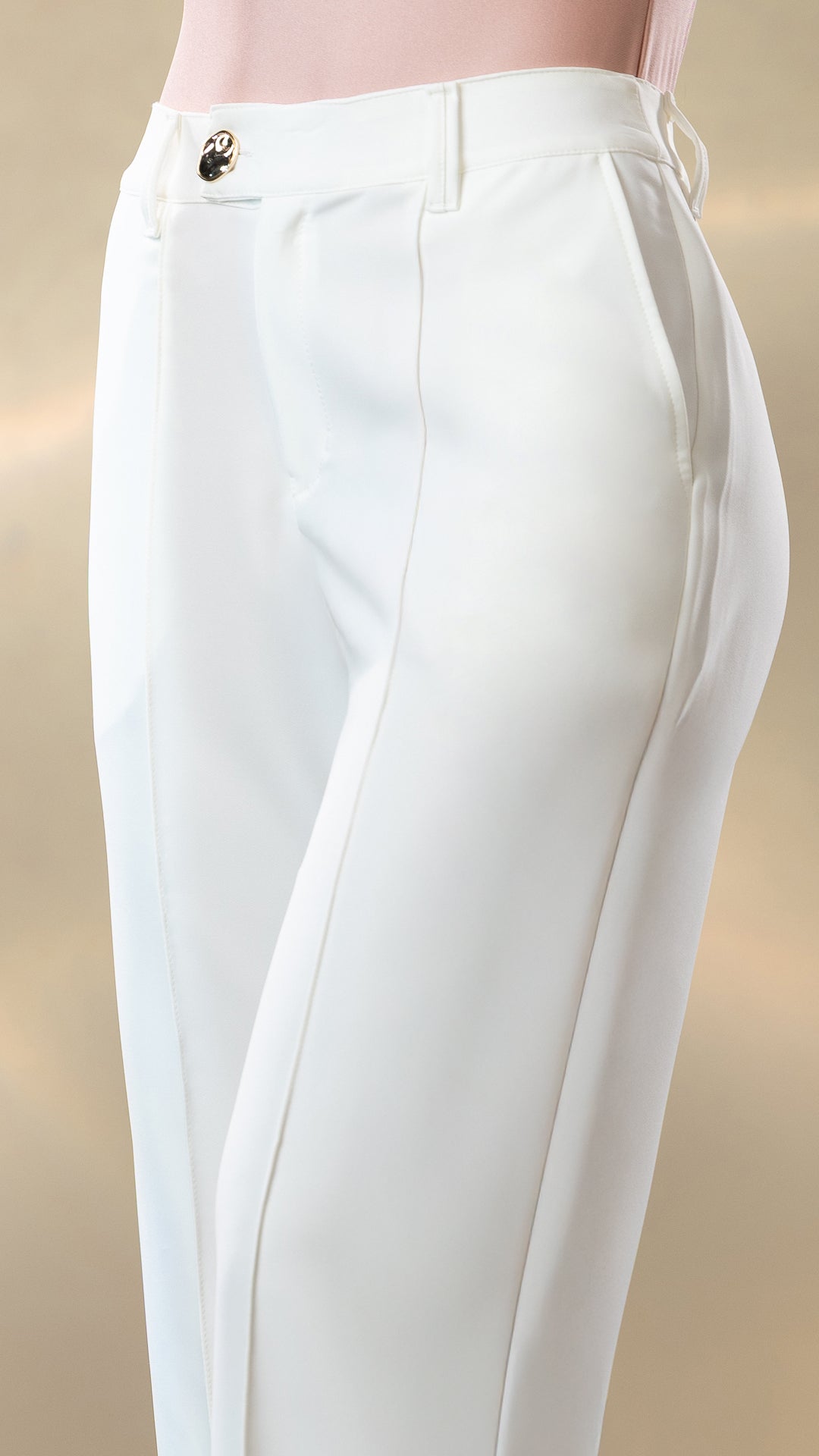 P74526 PANTALON NOCHES DE VIENA MARFIL