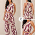 P74529 CONJUNTO LINO POLIESTER CAMEL VINOTINTO