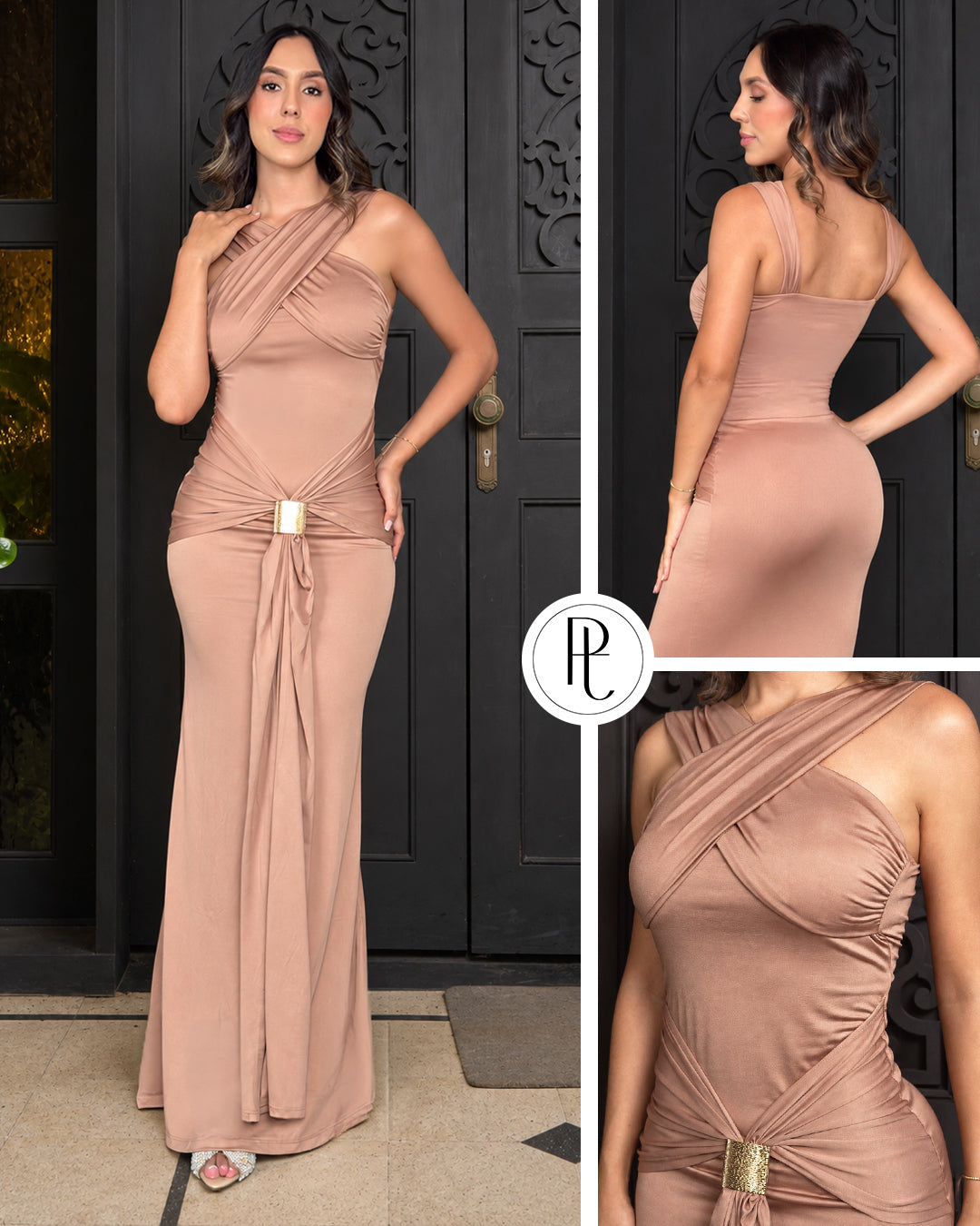 P74531 VESTIDO JABON MOKA