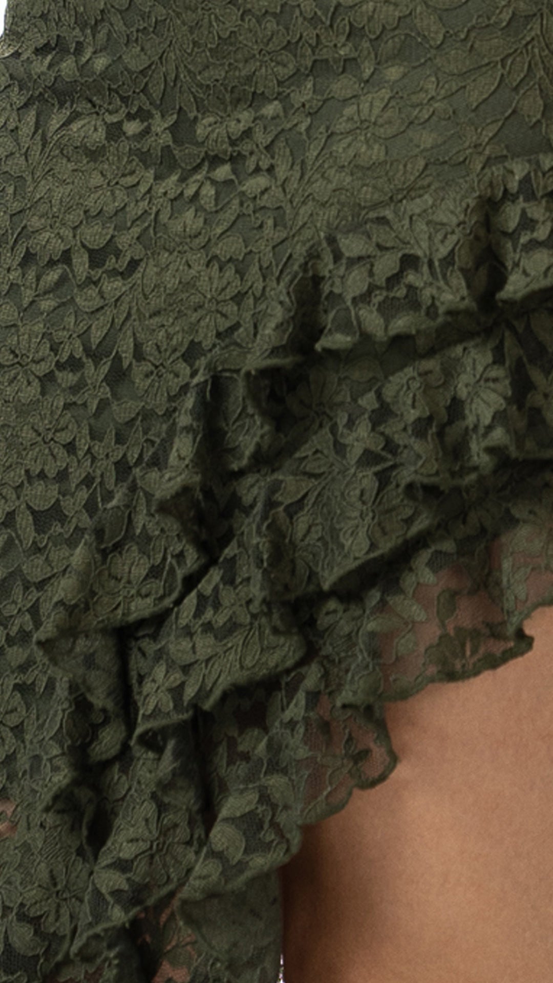 P74533 FALDA BLONDA VERDE MILITAR