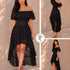 P74536 VESTIDO BLONDA NEGRO