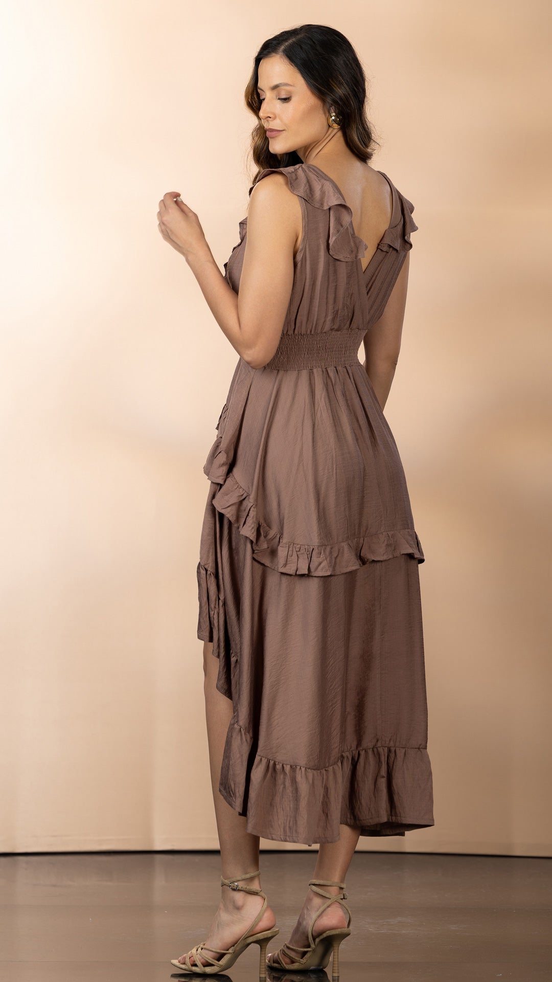 P74537 VESTIDO CHALIS MOKA